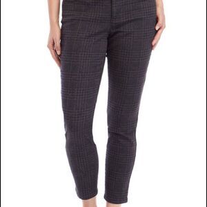 New Directions Sleek Sculpt Skinny Ankle Stretch Printed‎ Jeans Grey / Black 12R